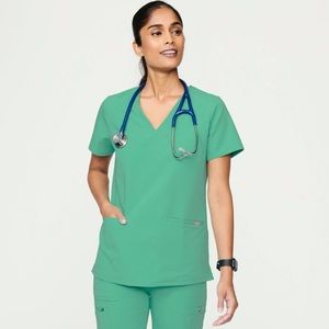 Figs Surgical Green Limited Edition Scrub Top Size S!